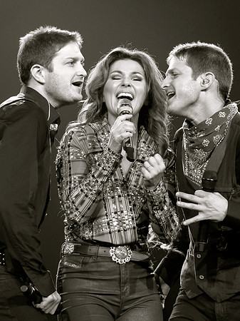 Shania Twain with Ryan and Dan Kowarsky