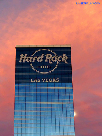 Moon Rise Behind Hard Rock